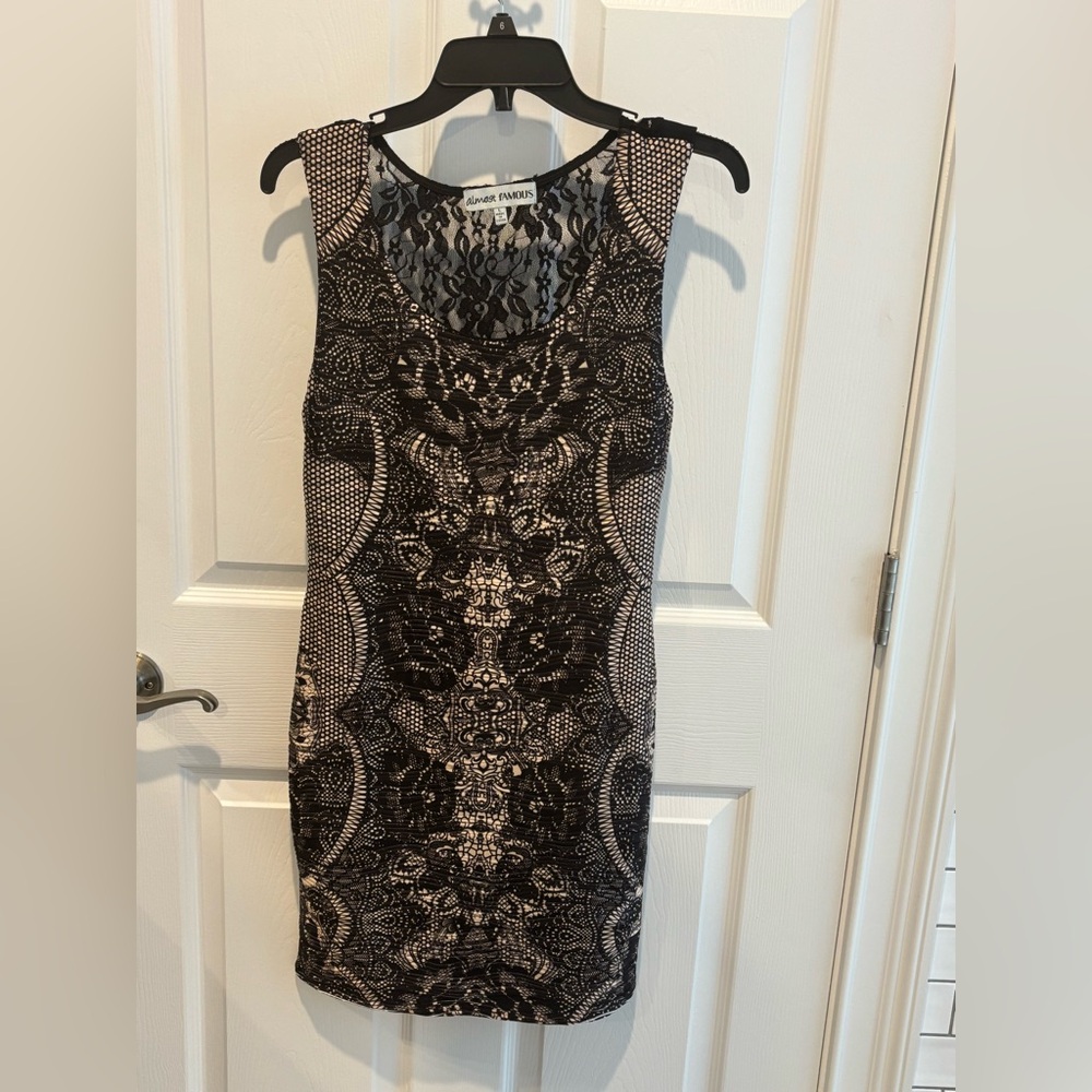 Lace Print Tank Dress - Juniors - Picture 4 of 4
